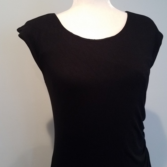 LOFT Outlet Black Sleeveless Dress Sz Large Petite - Picture 6 of 8